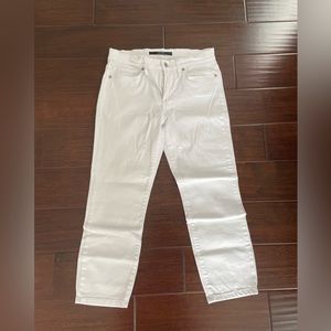 Joes crop white jeans